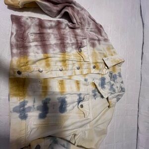 Guess Multicolor Tie-Dye Jacket